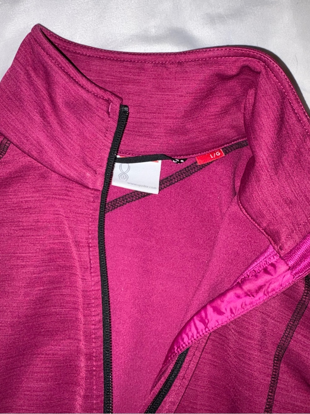 Spyder Women's Raspberry Full-Zip Utility Jacket - Picture 4 of 5